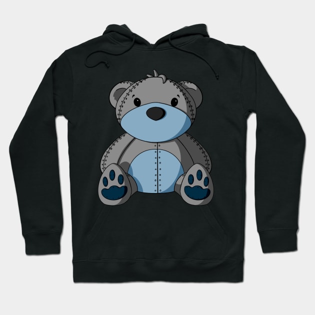 Basic Robot Teddy Bear Hoodie by Alisha Ober Designs